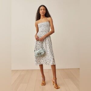 NWT Reformation Midi Dress in Blue Floral